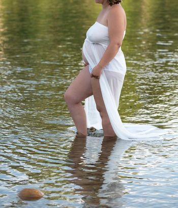 Robe transparente pour photo maternité