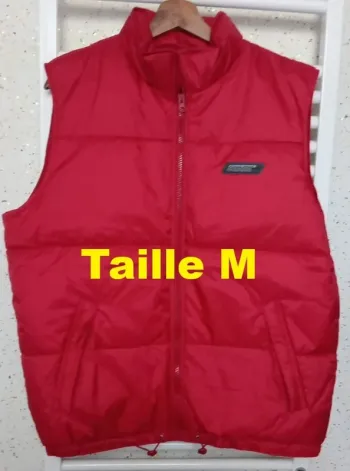 Doudoune sans manche rouge Lotto Taille M