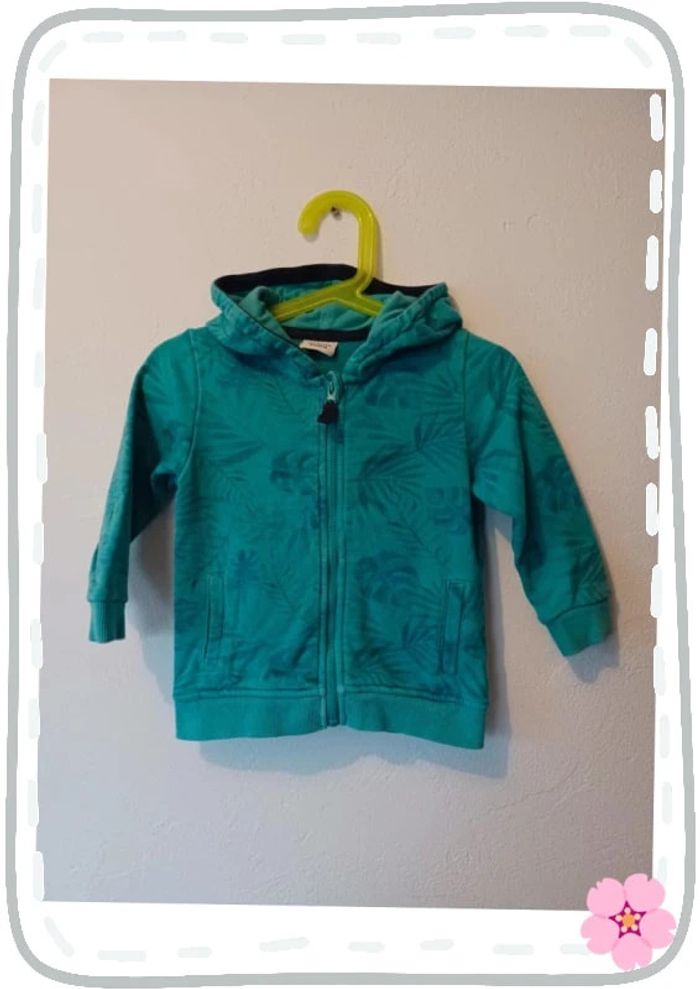 Veste feuillage vert tao 18 mois