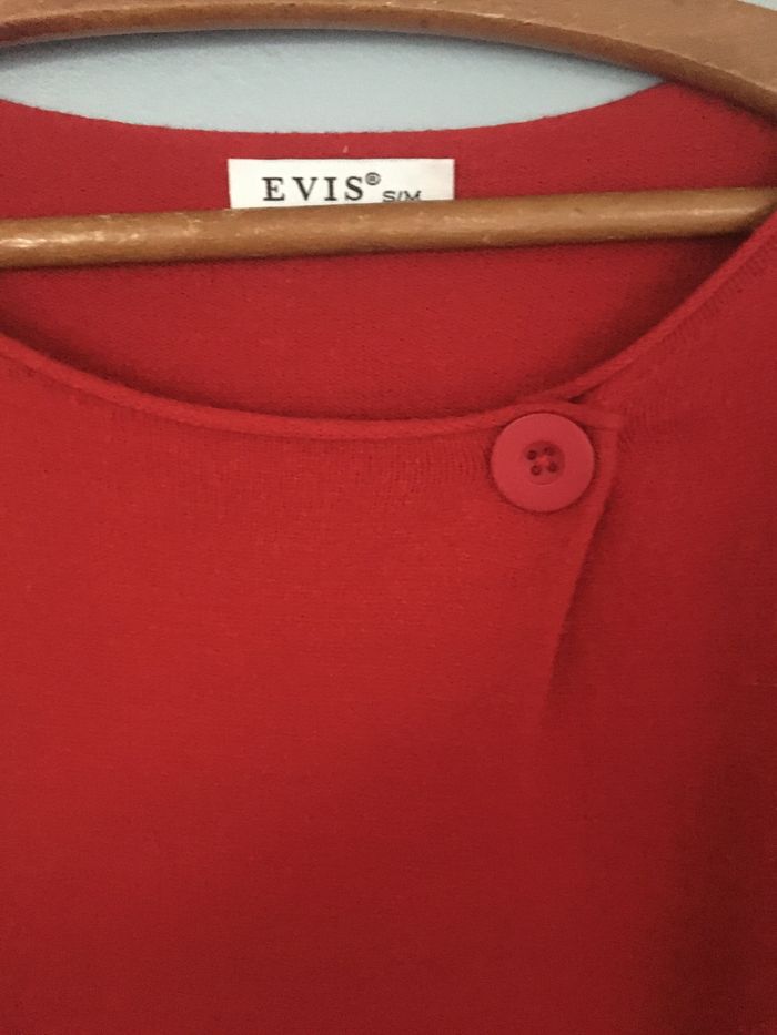 Pull EVIS  long Rouge T S/M - photo numéro 2