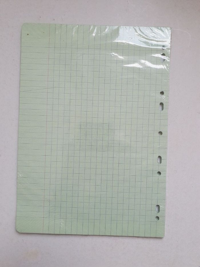 100 feuilles simples vertes A4 grands carreaux - photo numéro 2