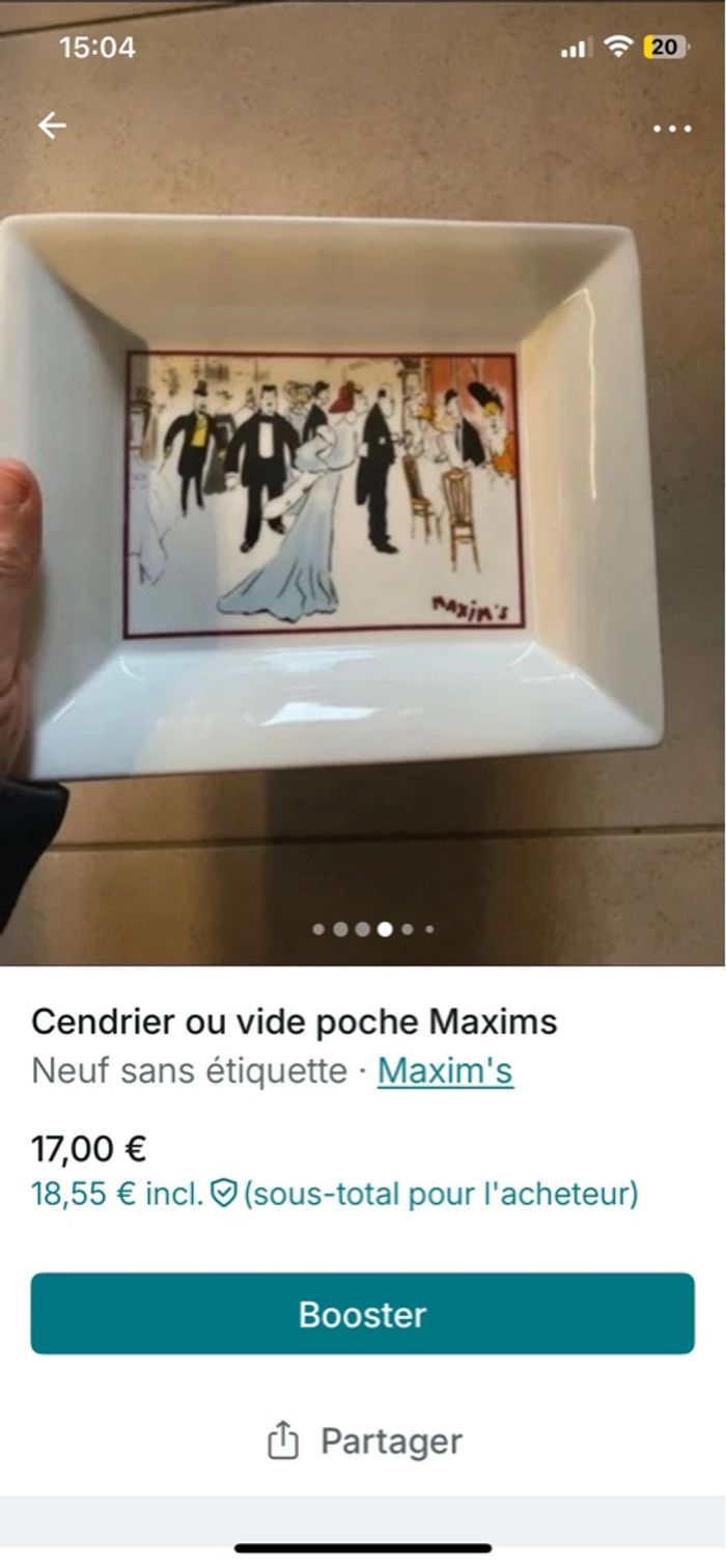 Cendrier vide poche Maxims - photo numéro 9