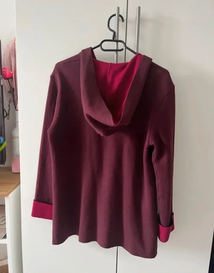 Veste en laine Un Deux Trois violet - photo numéro 4