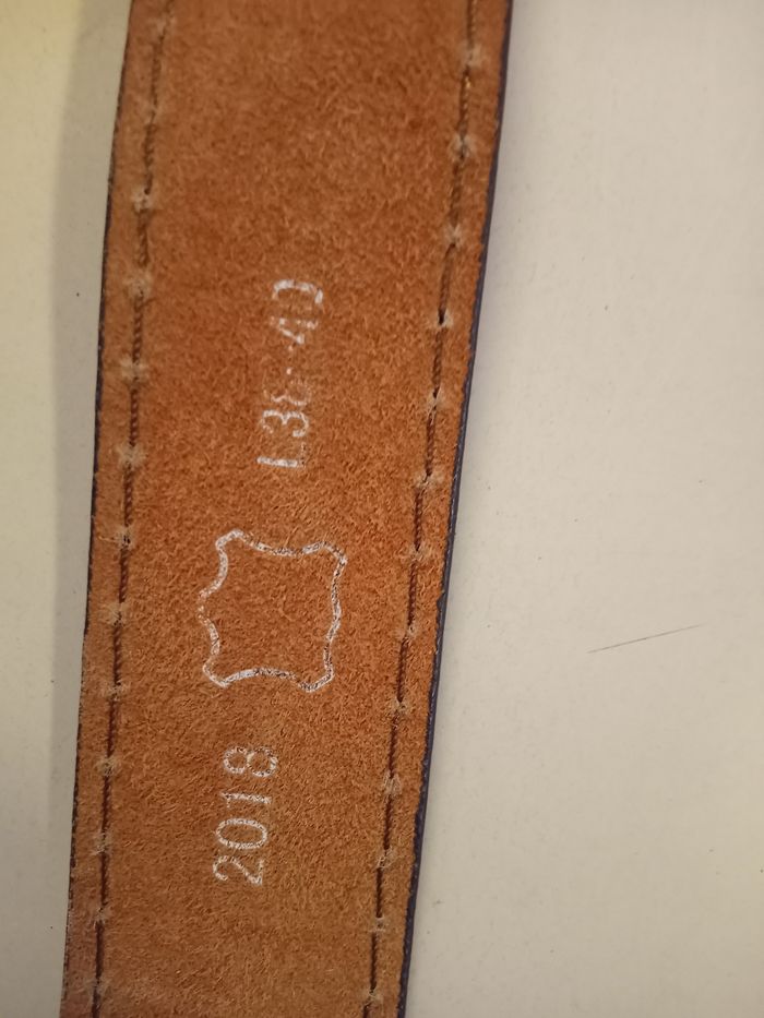 Ceinture marron croûte de cuir marque jeans taille L 38/40 - photo numéro 4