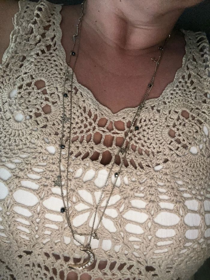 Deux sautoirs collier longs
