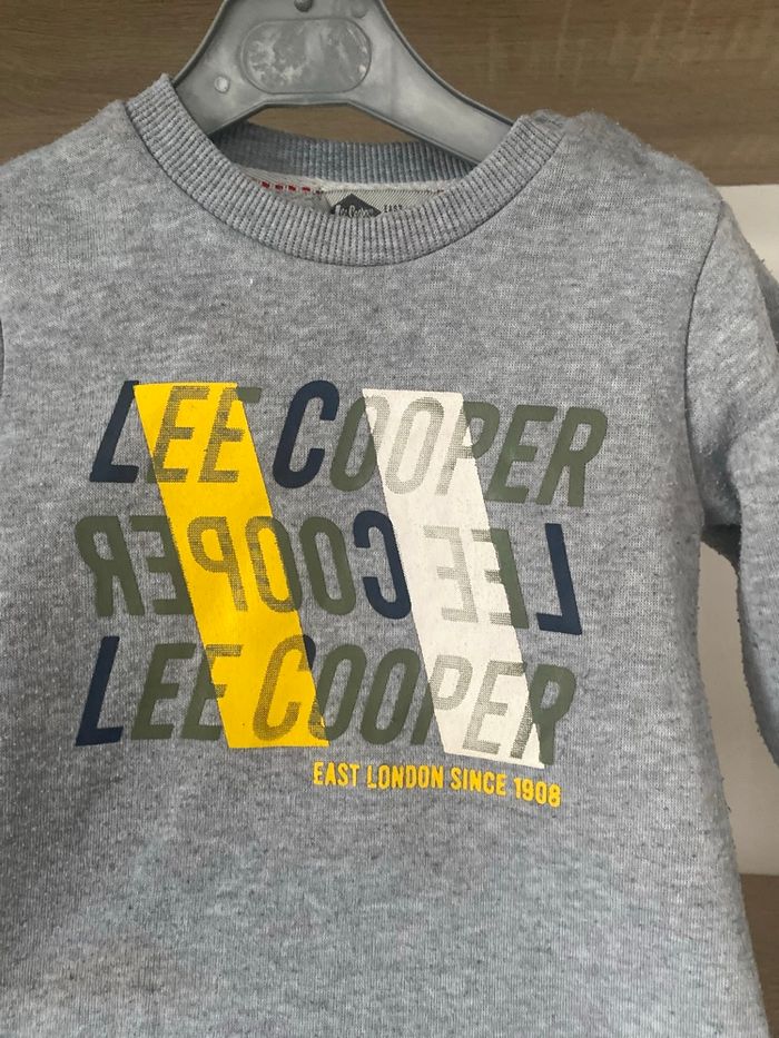 Sweat gris claire garçon 18 mois Lee Cooper en - photo numéro 4