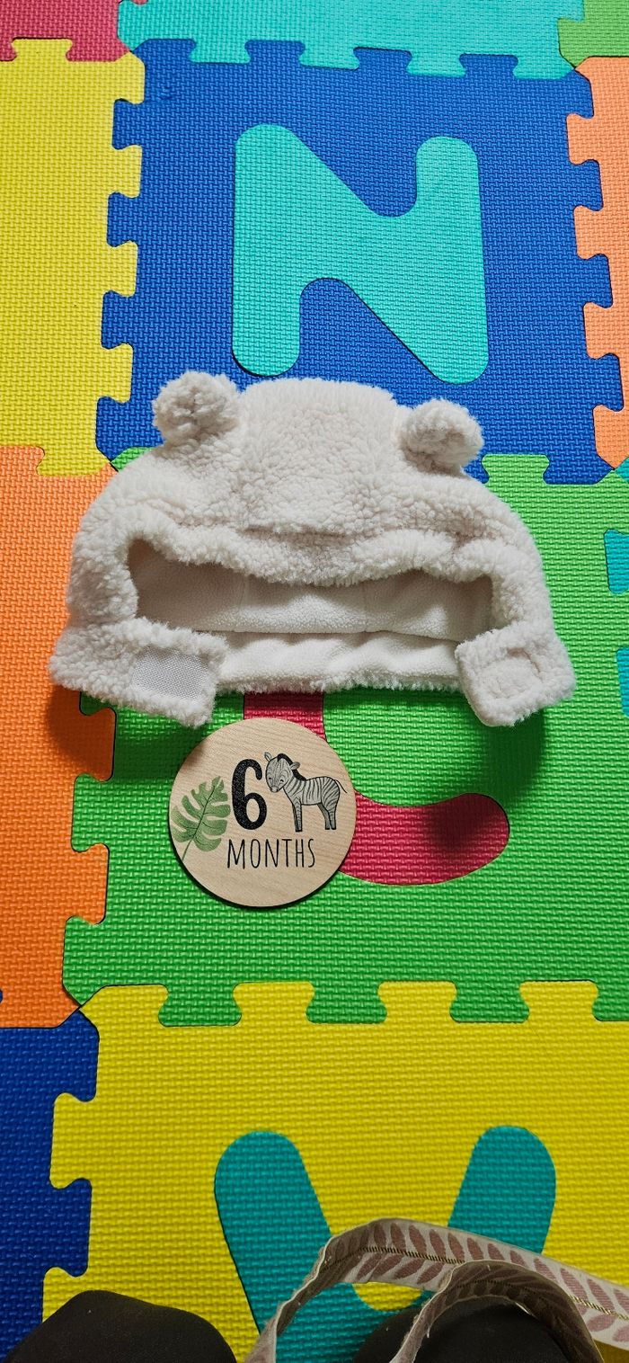 Cagoule beige effet mouton 6 mois - photo numéro 3