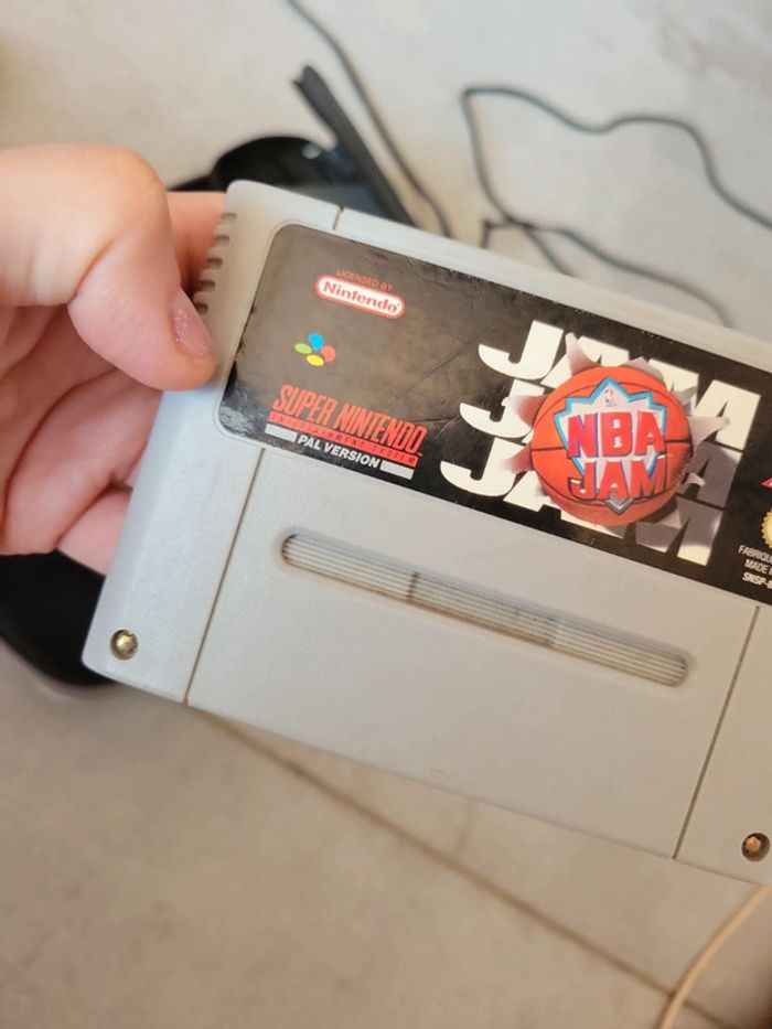 Jeu vidéo super nes nba console française - photo numéro 5