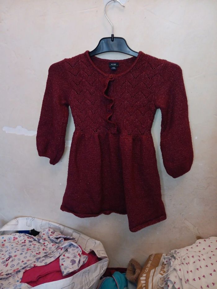 Robe pull 24 mois kiabi effet brillant