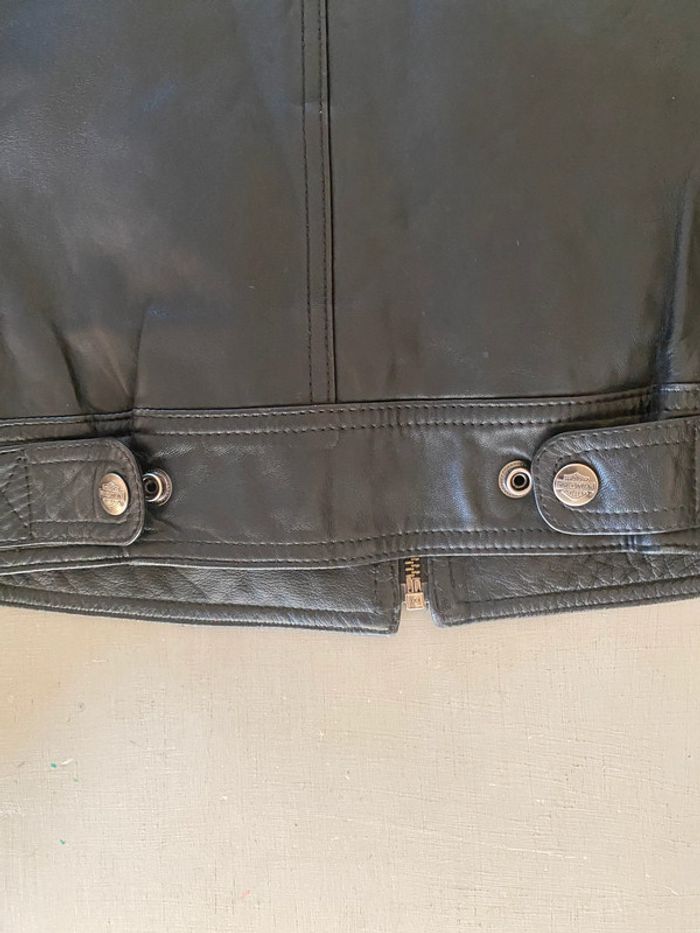 Blouson Harley Davidson en cuir noit taille S - photo numéro 18