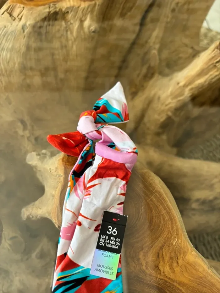 Haut de maillot de bain Etam multicolore fleurs - photo numéro 4