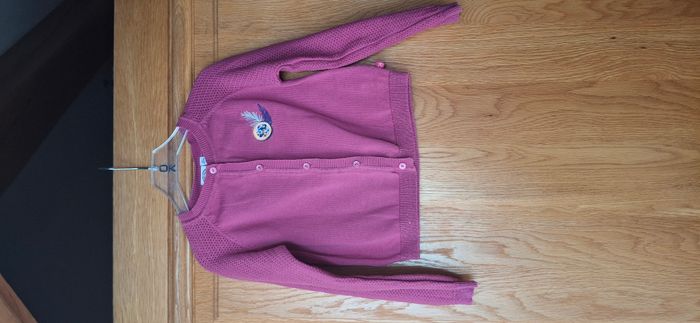 Gilet mauve marque la Compagnie des petits taille 5 ans