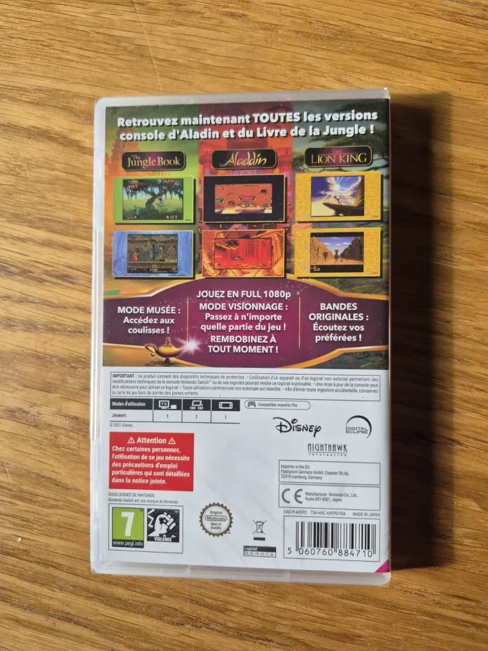 Disney Classic Games Collection Aladdin Le Roi Lion Nintendo Switch Neuf Scellé - photo numéro 2