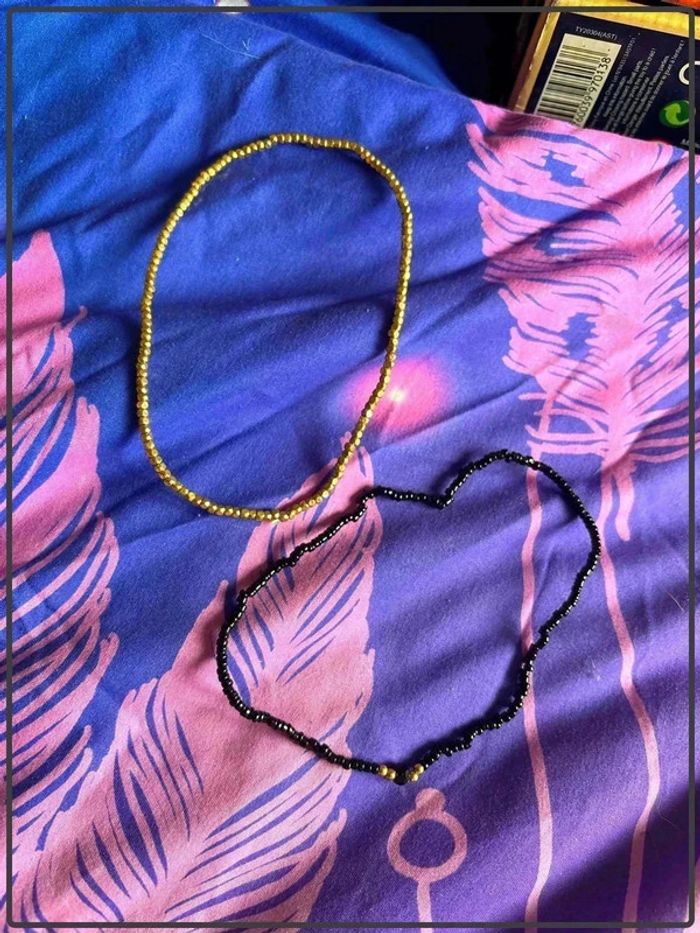 Lot deux colliers de perles - photo numéro 3