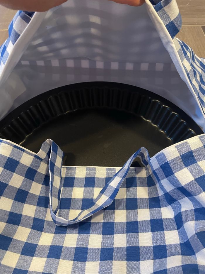 Sac à tarte vichy vintage - photo numéro 3