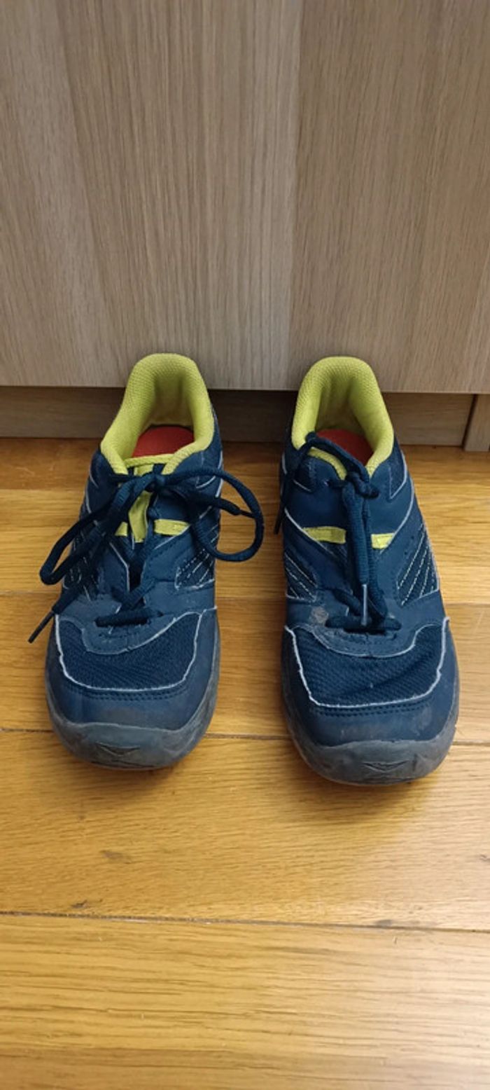 Chaussures montagne Queshua bleu et jaune taille 36 - photo numéro 5