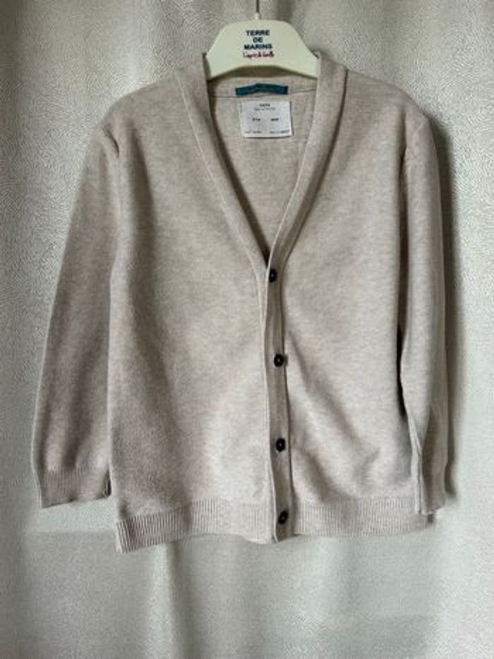 Gilet beige garçon 7 ans Zara boys - photo numéro 1
