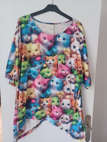 Tunique chat t 54 58