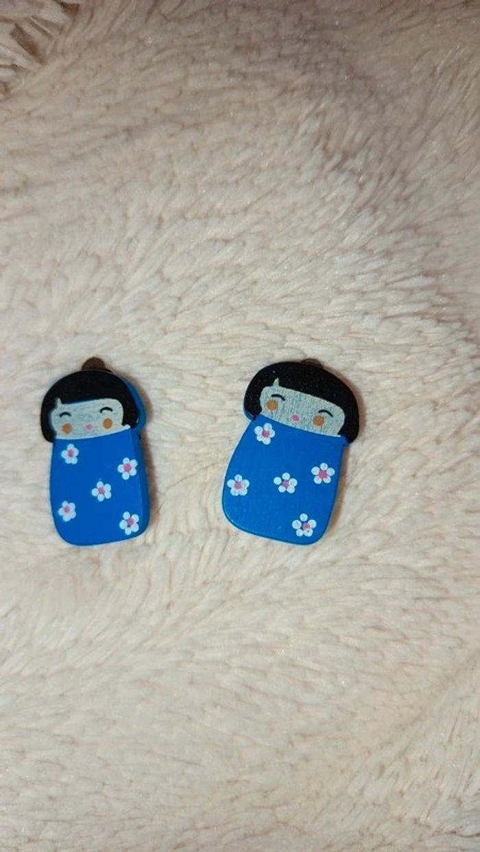 Boucles d'oreilles japon 🔸 clips - photo numéro 5