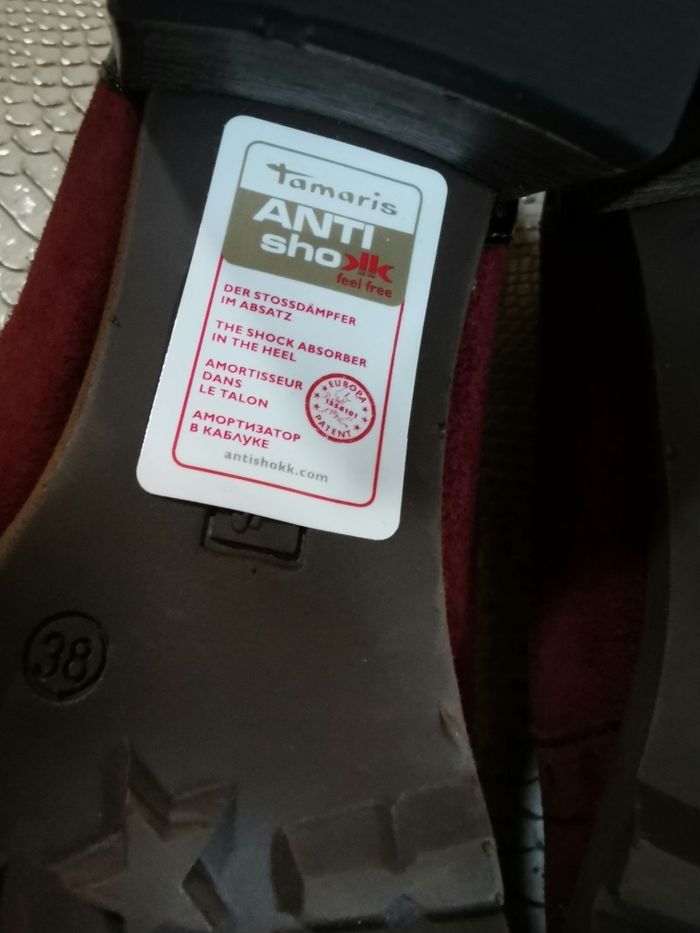 Chaussures à talons noires et bordeaux Tamaris - photo numéro 9