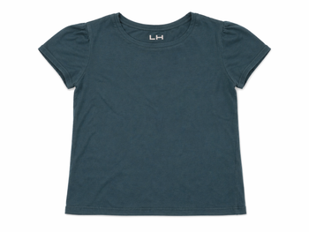 T-shirt fille, vert bouteille, 6 ans.