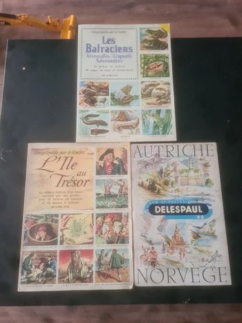 Lot 3 livres avec timbres à coller