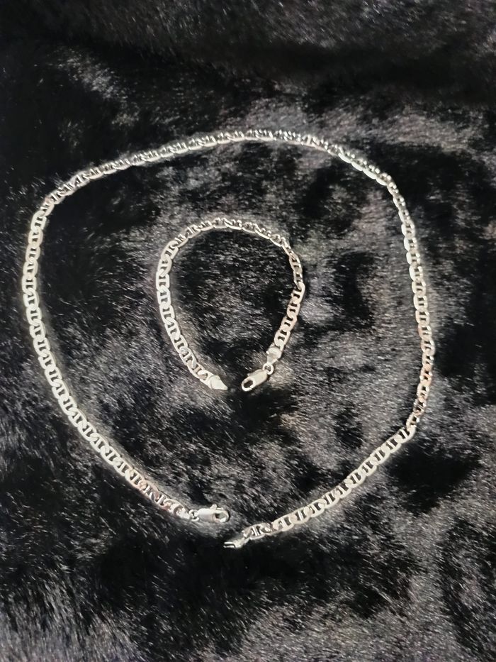 Collier et bracelet en argent s925 - photo numéro 2