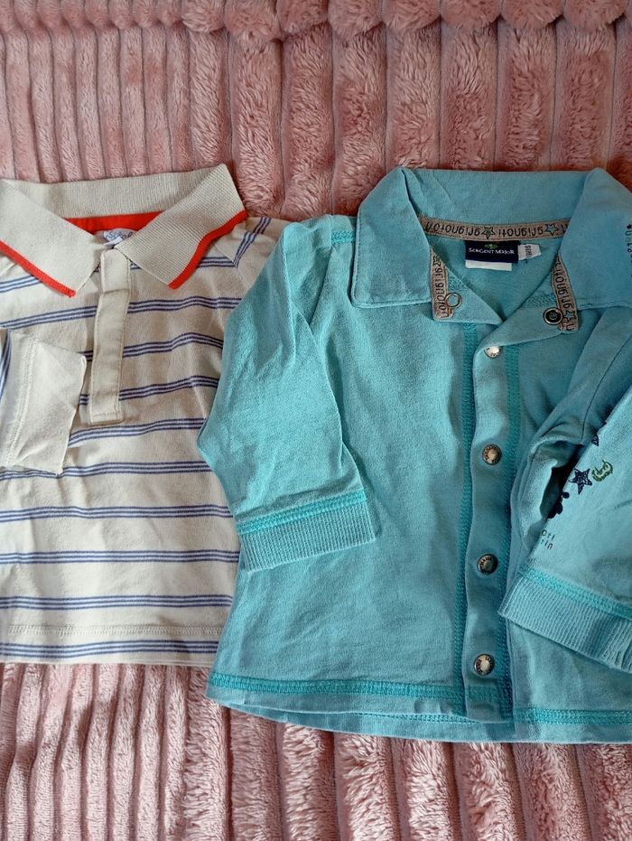 Lot 2 polos manches longues