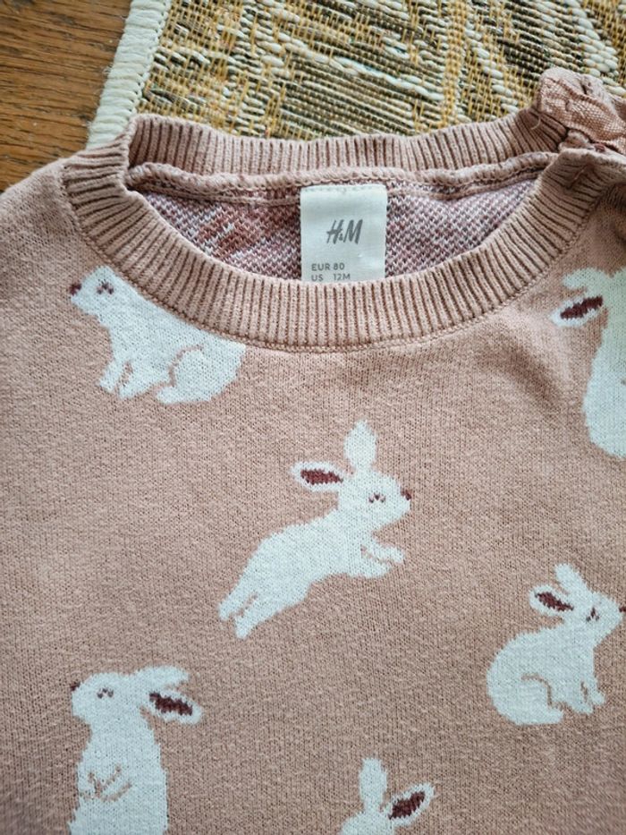 Ensemble chaud lapins h&m 12 mois - photo numéro 3