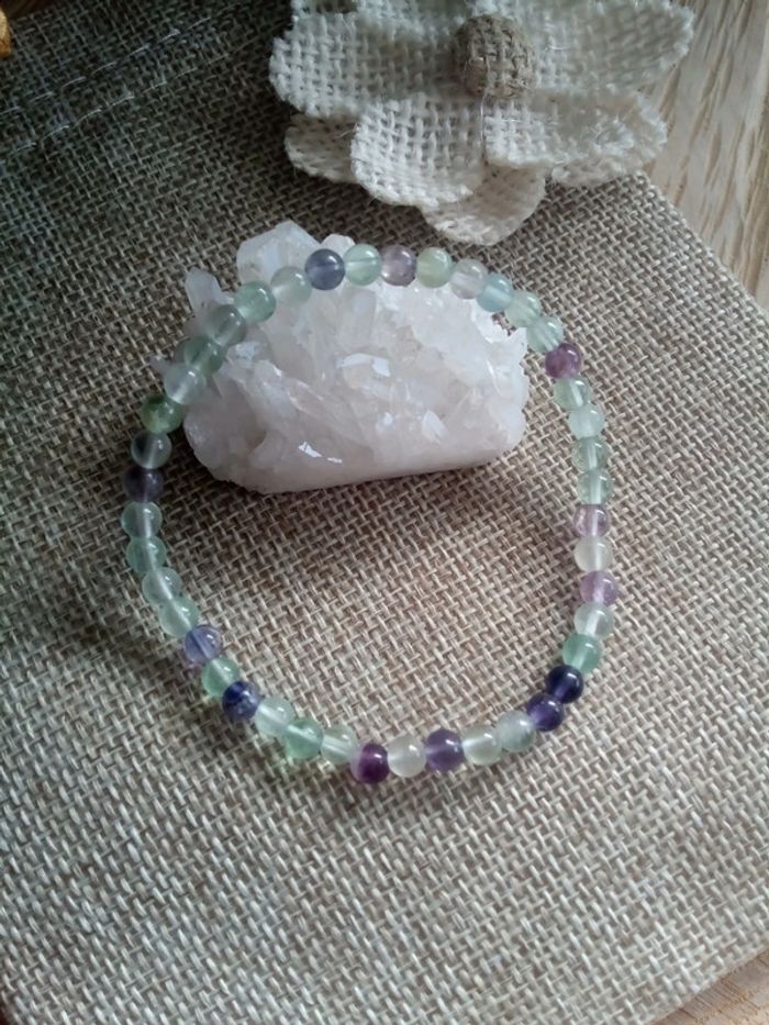 Bracelet en pierres de fluorite