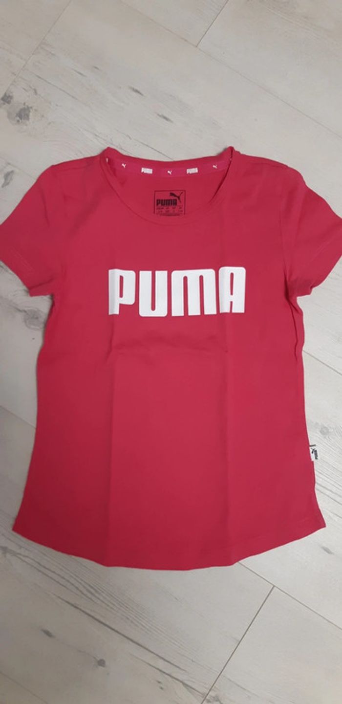 T-shirt fille Puma rose 8 ans