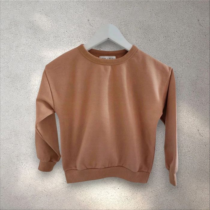 Sweat-shirt fille marron camel Lefties 9-10 ans