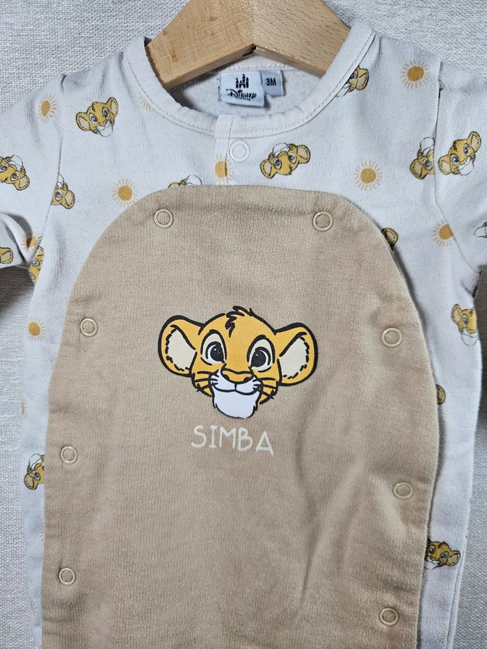 Pyjama  disney  roi lion 3 mois - photo numéro 2
