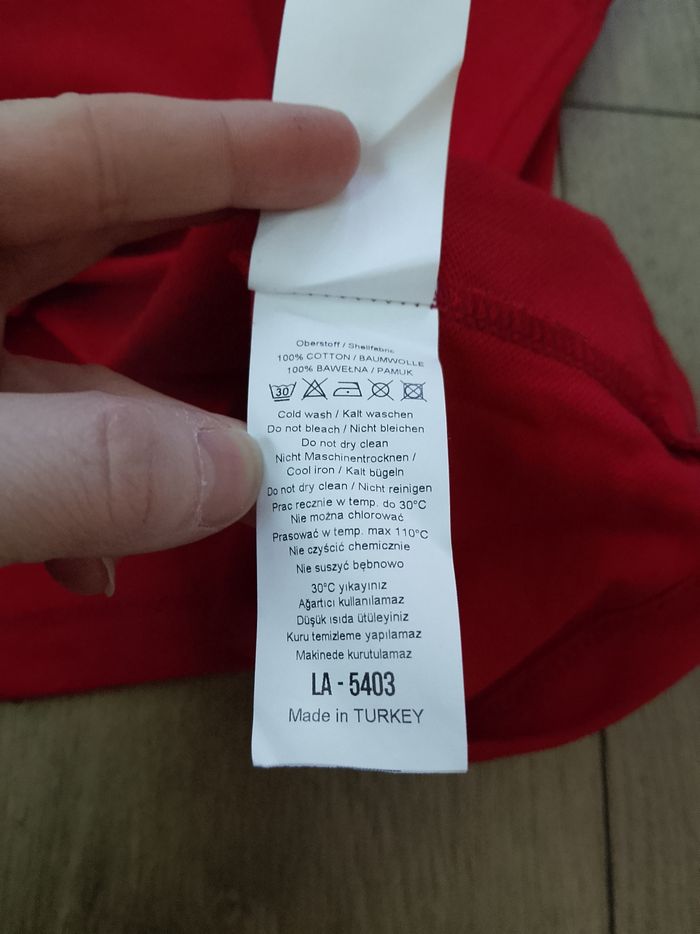 Polo rouge manches courtes pour homme XL plus Eighteen - photo numéro 6