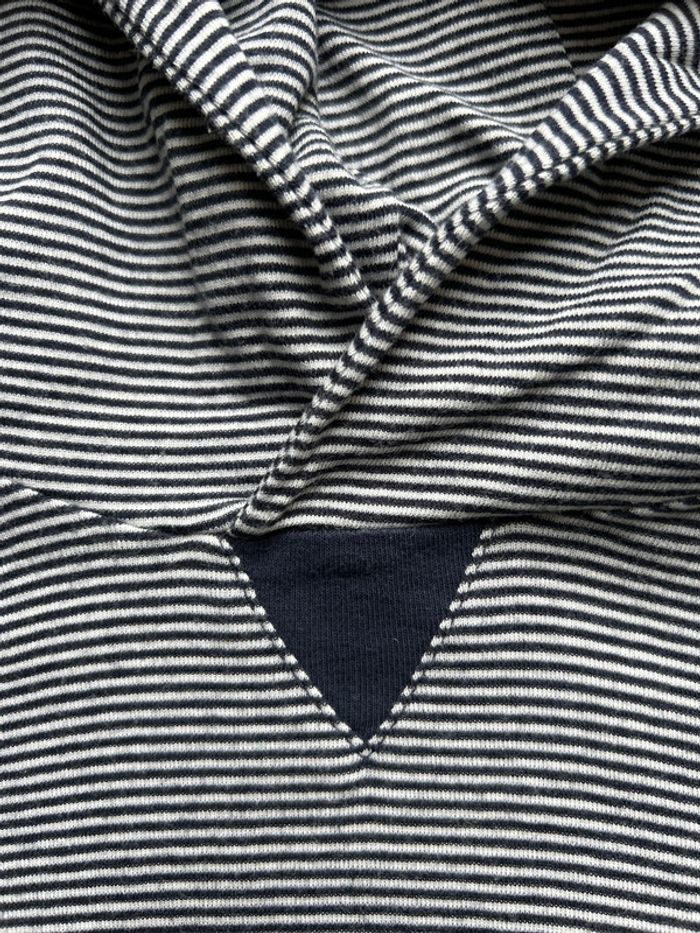 T-shirt haut manches longues capuche marinière garçon petit bateau - photo numéro 5