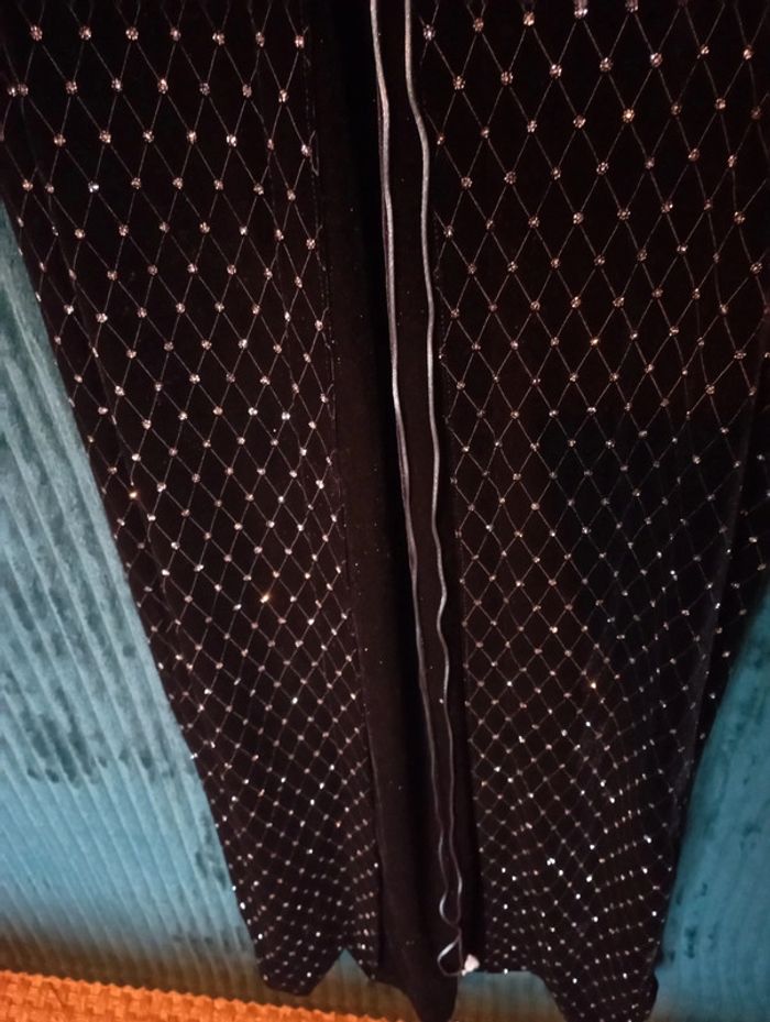 Robe longue de soirée velours noir - photo numéro 6