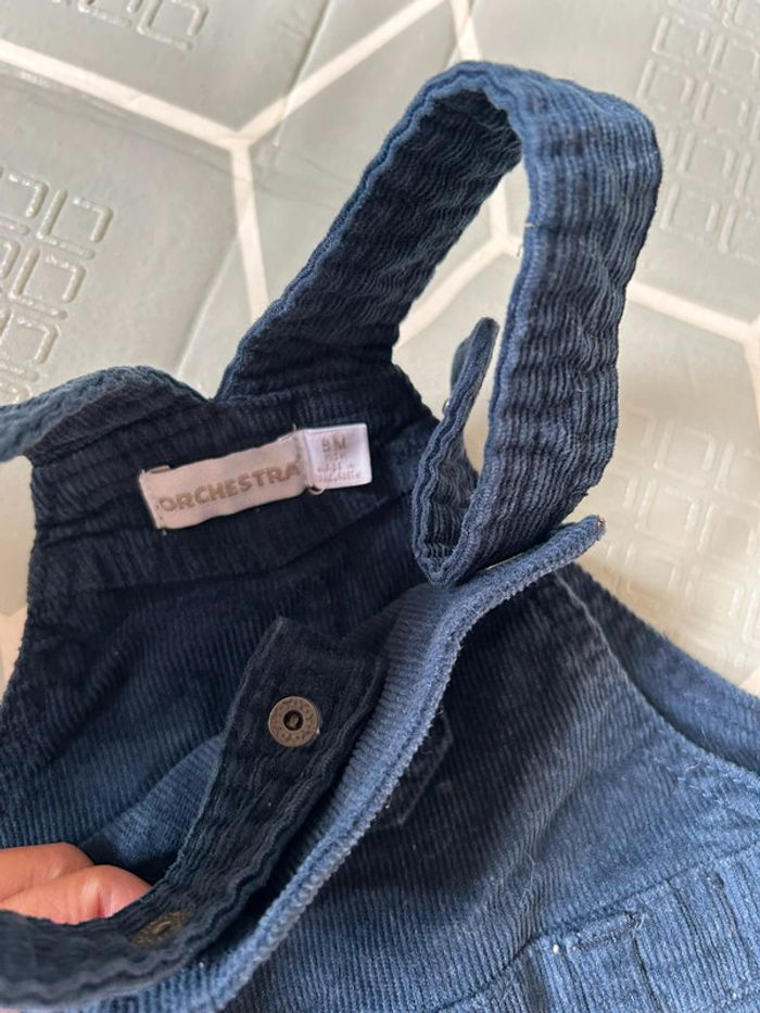 Salopette bébé velours orchestra 9 mois - photo numéro 2