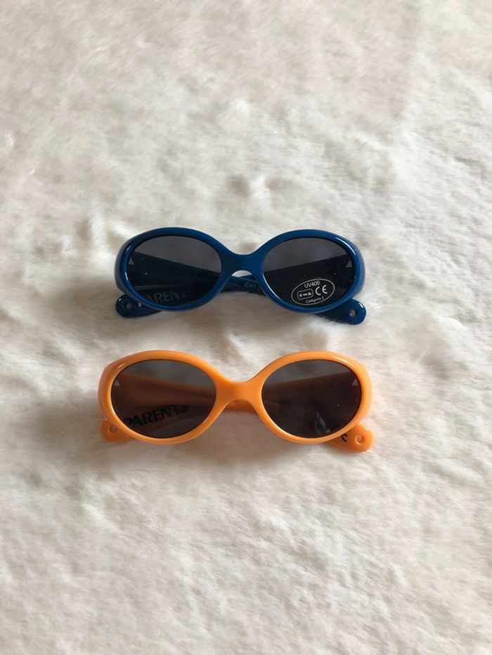 Lot 2 paires lunettes soleil bébé catégorie 3 UV400