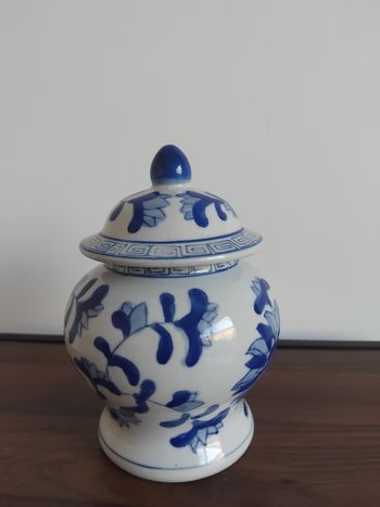 Pot à gingembre ou thé motif chinois céramique