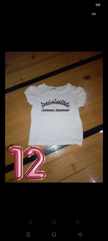 Tee-shirt fille 12 mois