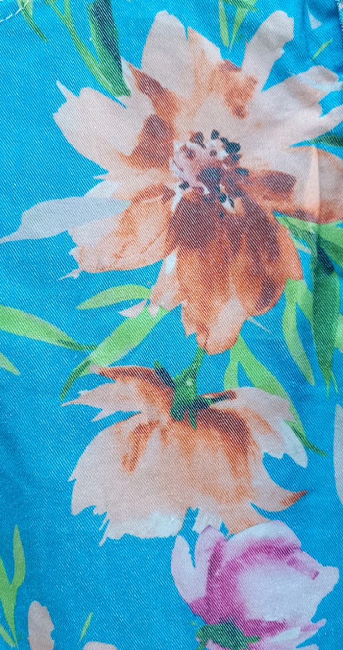 Pantalon à fleurs "Made in Italy" taille L - photo numéro 6