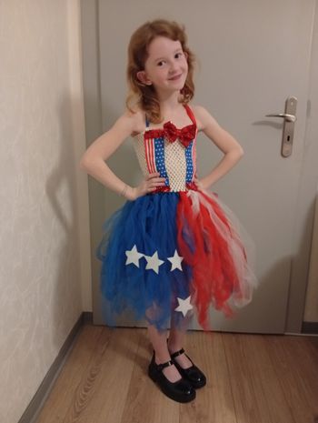 Robe miss America 6/8ans