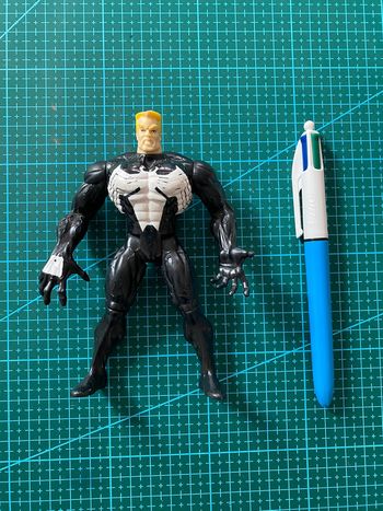 Figurine Spiderman  the animated series - Venom 2 Eddie Brock - Toy Biz 1995 90s toys