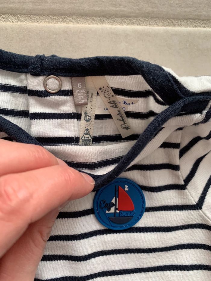 T-shirt ML 6 mois - photo numéro 2