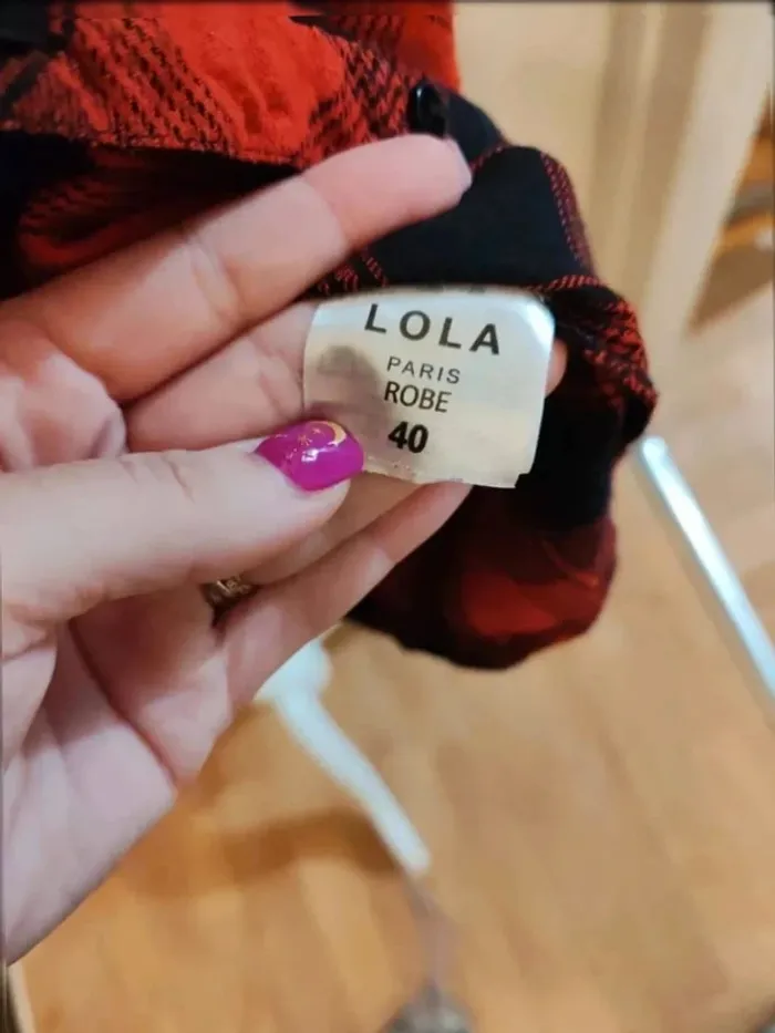 Chemise robe à carreaux Lola Paris taille 40 - photo numéro 8