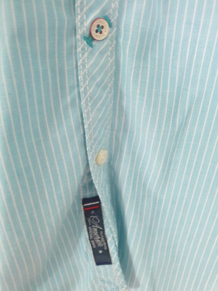 Chemise rayée bleu Tommy Hilfiger S - photo numéro 4