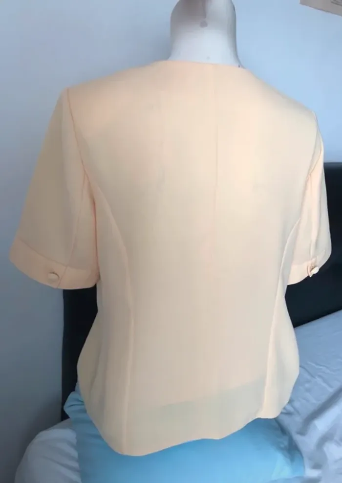 Veste tailleur été manche courte taille XL 42 - photo numéro 2