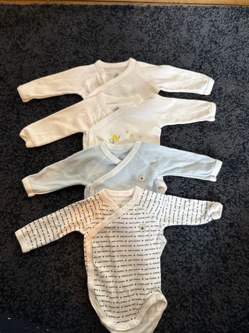 Body manches longues petit bateau bébé fille / garçon