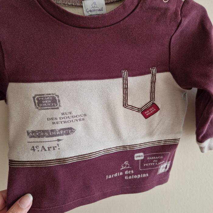 Tee shirt manches longue 6 mois - photo numéro 2