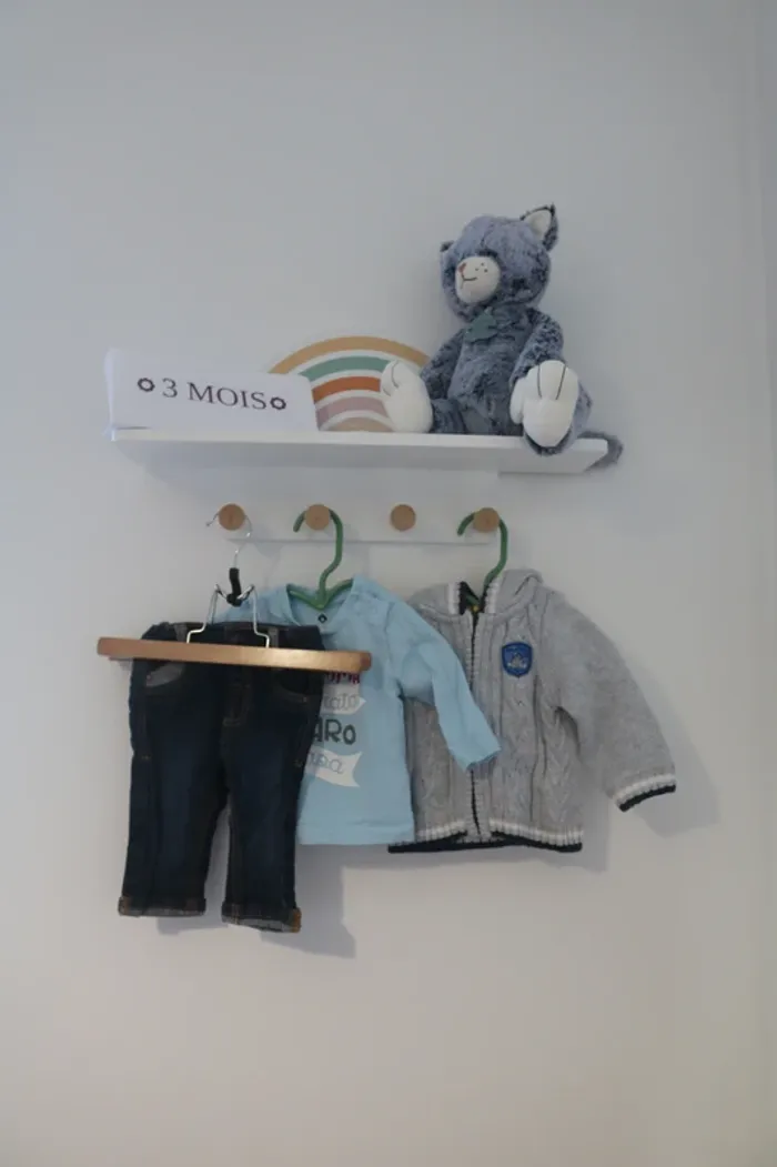 Ensemble automne haut Grain de blé, pantalon Kiabi et gilet Sergent Major 3 mois